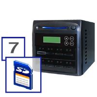 1-7 SD Duplicator multi disc tower system duplicating burner flash standalone.