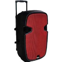 QFX PBX-61121BTRD Portable Tailgate Speaker, Red