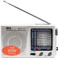 QFX AM/FM/M with SW1-7 Radio, Silver