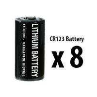 RadioPopper 890149 CR123A Battery - 8 Pack