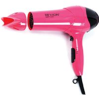 REVLON RV474 1875W Frizz Control Hair Dryer, Pearlized Pink with Black Spray