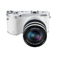 Samsung SMART Camera NX300 20.3 MP Digital camera - mirrorless system - White - NX 18-55mm OIS lens