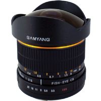 Samyang 8mm Ultra Wide Angle f/3.5 Fisheye Lens for Canon Mount