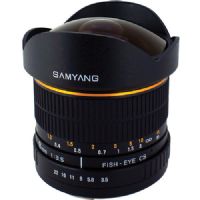 Samyang 8mm Ultra Wide Angle f/3.5 Fisheye Lens for Olympus Mount