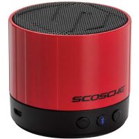 Scosche boomSTREAM mini Portable Bluetooth Speaker, Red