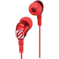 Scosche Noise Isolation Earbuds, Red