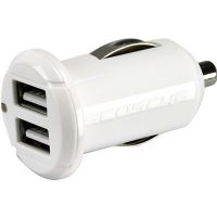 Scosche 2.1A Dual USB Car Charger, White