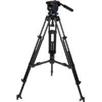 Slik DST-73 PRO Video tripod w/Fluid Head and Dual Rail legs