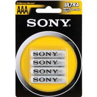 Sony AAA Carbon-Zinc Batteries, 4-Pack