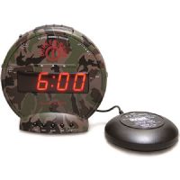 SONIC SBC575SS ALERT Bunker Bomb Loud Dual Alarm Clock with Bed Shaker