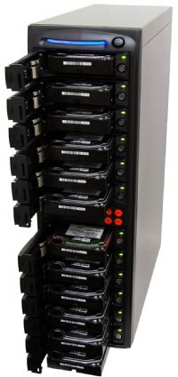 Systor SYS1011HS: 1 to 11 SATA Hard Disk Drive Duplicator, Complete Standalone HDD Copier, Supports 2.5