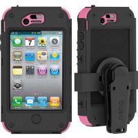 Trident AMSIPH4SPK Kraken II AMS Case for iPhone 4/4S with Holster, Pink