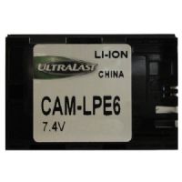 Ultralast CAM-LPE6P Replacement Canon Battery for EOS 5D MARK 2 EOS 7D Digital Cameras - 1800 mAh