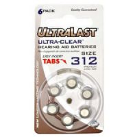 Ultralast UL312HA Ultra-Clear Hearing Aid Batteries