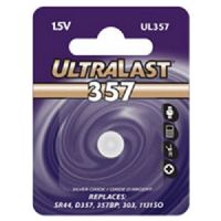 Ultralast UL357 Battery - SR44 - Silver oxide 165 mAh