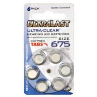 Ultralast UL675HA ltra-Clear Hearing Aid Battery Retail Pack - Size 675