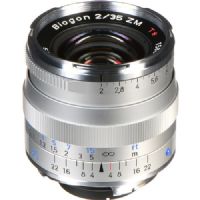 Zeiss Wide Angle 35mm f/2 Biogon T* ZM Manual Focus Lens for Zeiss Ikon and Leica M Mount Rangefinder Cameras - Silver