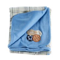 Anna Claire Beautiful Designed Baby Receiving Blanket, Double Sided Designs, Swaddle Blankets (Sport)