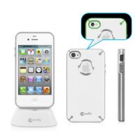 Macally LUMSTAND Glow-in-the-dark case with Stand for Iphone 4/4S