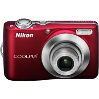 Nikon Coolpix L24 Digital Camera with 14 Megapixels, 3.6x Optical Zoom, 3 inch LCD Display, 3-Way VR Image Stabilization, Red