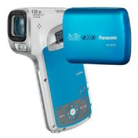 Panasonic HX-WA10K Waterproof Dual HD Pocket Camcorder with 5x Optical Zoom and 2.6-Inch LCD Screen (Blue)